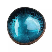 Load image into Gallery viewer, Handcrafted coconut bowl for noodles fruit salad | trinket dish decoration | 6 different colours