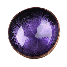 Load image into Gallery viewer, Handcrafted coconut bowl for noodles fruit salad | trinket dish decoration | 6 different colours