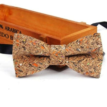 Load image into Gallery viewer, Sustainable handmade cork bow tie neckwear | 25 different designs