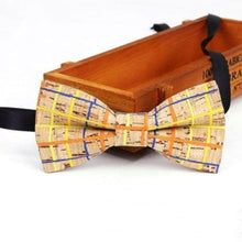 Load image into Gallery viewer, Sustainable handmade cork bow tie neckwear | 25 different designs