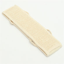 Load image into Gallery viewer, Natural loofah exfoliating back strap