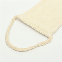 Load image into Gallery viewer, Natural loofah exfoliating back strap