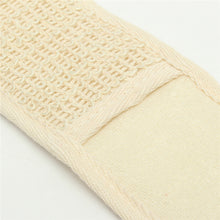 Load image into Gallery viewer, Natural loofah exfoliating back strap