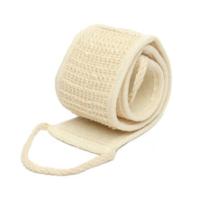 Load image into Gallery viewer, Natural loofah exfoliating back strap
