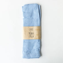 Load image into Gallery viewer, Sustainable baby blue linen napkins in different colours