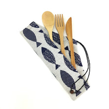 Load image into Gallery viewer, Reusable bamboo cutlery set of 3 | 6 | 7 pieces | choice of case design
