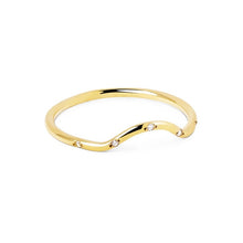 Load image into Gallery viewer, Fine silver ring with zircon gemstone or heart or star | 10 different designs